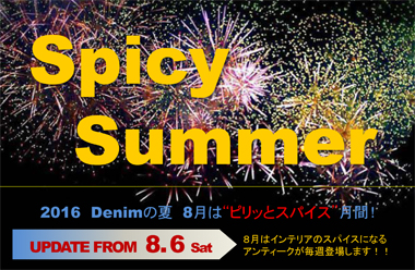 デニムの8月は”SpicySummer！