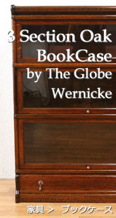 Globe Wernicke 3スタッキング オークブックケース